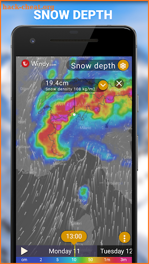Snow Report - Animated Maps & Weather Forecast screenshot