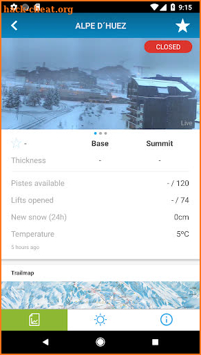 Snow reports and Webcams screenshot