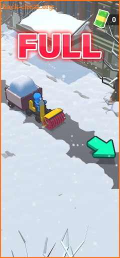 Snow shovelers - simulation screenshot