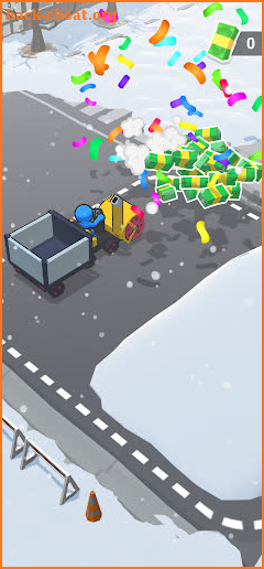 Snow shovelers - simulation screenshot