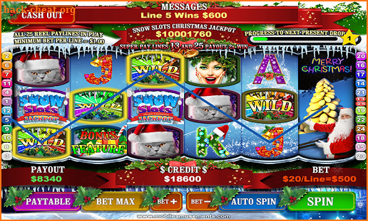 Snow Slots Merry Christmas PAID screenshot