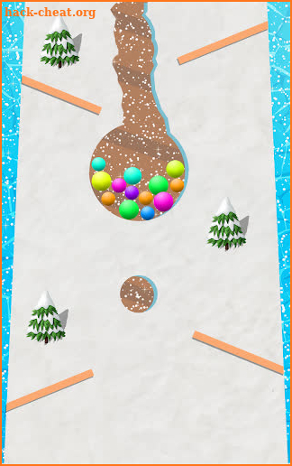 Snowball : Drag the balls in a snow screenshot