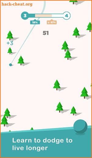Snowball Slide - Skiing Game screenshot