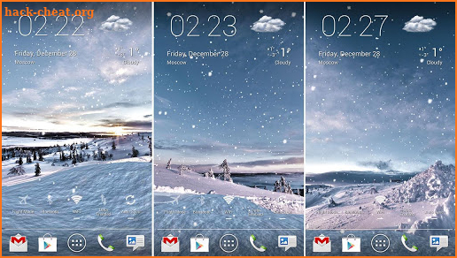 Snowfall 360° Live Wallpaper screenshot