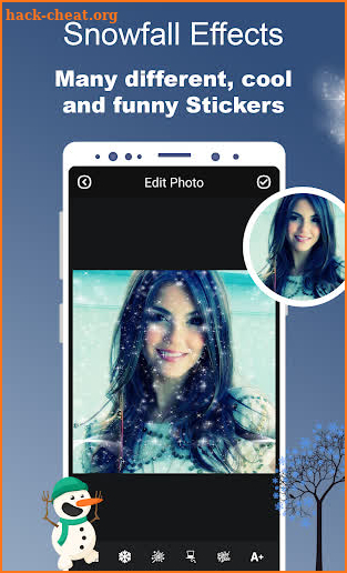 Snowfall Editor - Snowfall Photo Effects screenshot