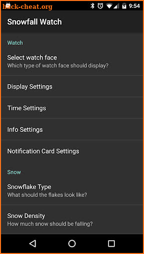 Snowfall Watch Face screenshot