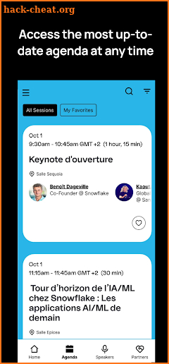 Snowflake Conferences screenshot