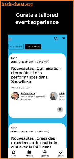 Snowflake Conferences screenshot