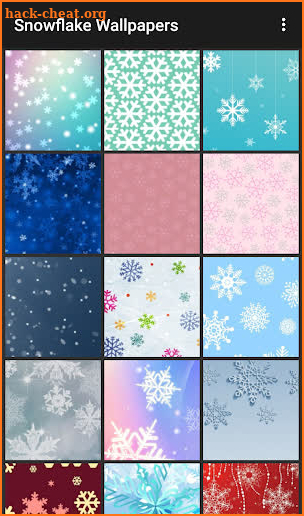 Snowflake Wallpapers screenshot
