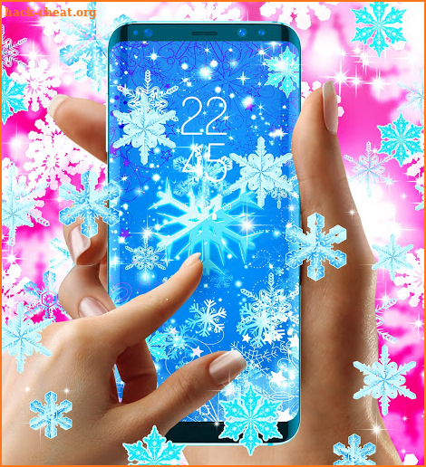 Snowflakes live wallpaper screenshot
