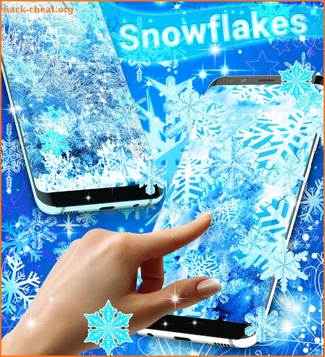 Snowflakes live wallpaper screenshot