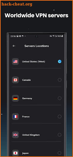 SnowflakeVPN:secure connection screenshot
