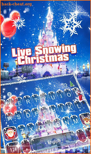 Snowing Christmas Keyboard Theme screenshot