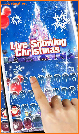 Snowing Christmas Keyboard Theme screenshot