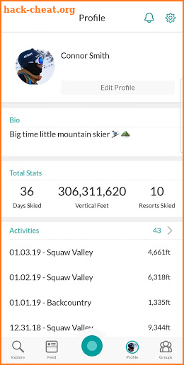 Snowledge: Ski & Snow Tracker screenshot