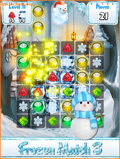 Snowman Games & Frozen Puzzles match 3 games free screenshot