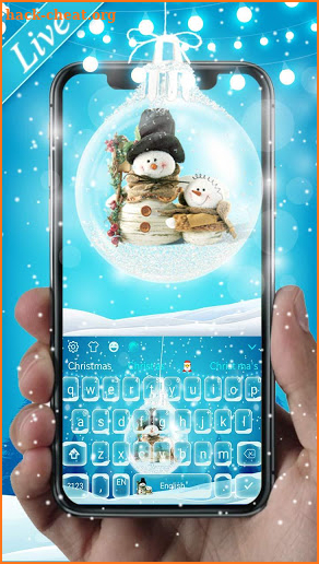 Snowman Keyboard Theme screenshot