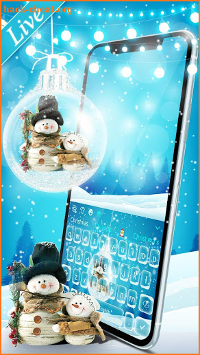 Snowman Keyboard Theme screenshot