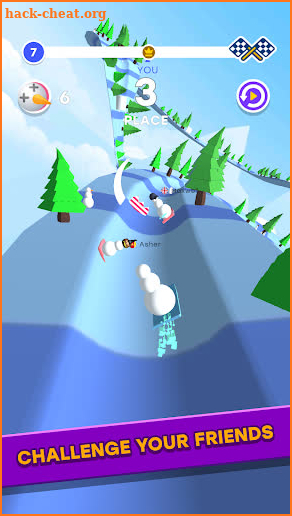 Snowman Race 3D PRO screenshot