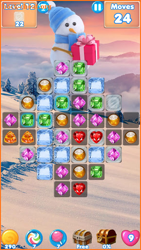 Snowman Swap - match 3 games New match 3 puzzle screenshot