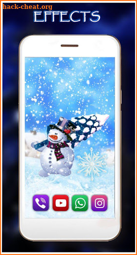 Snowman Xmas live wallpaper screenshot
