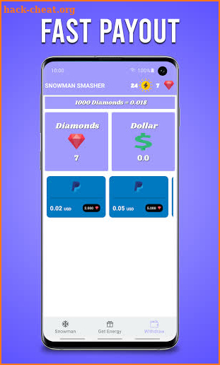 SnowmanBreaker - Earn Cash screenshot