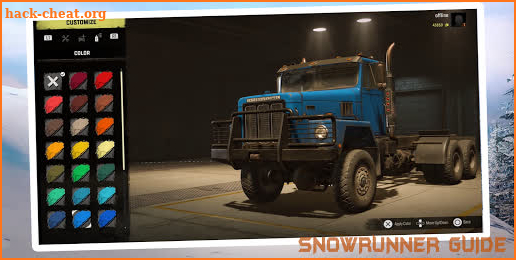 SnowRunner truck guide screenshot