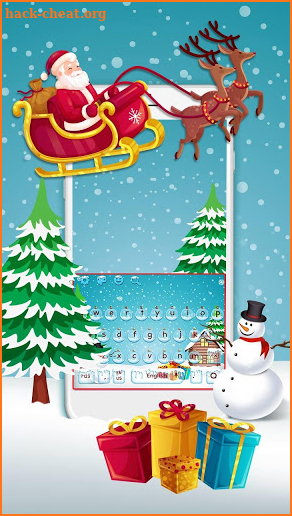 Snowy Christmas Keyboard Theme screenshot