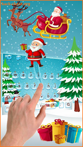 Snowy Christmas Keyboard Theme screenshot