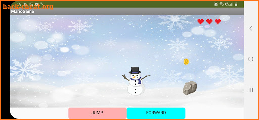 Snowy Run Game By Nandini Bhalla screenshot