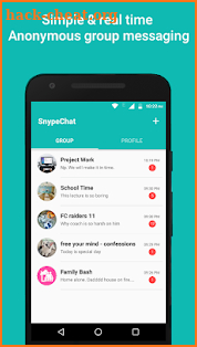 SnypeChat - Anonymous Group Messenger screenshot