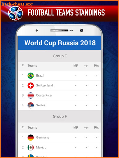 ⚽ World Cup 2018 Russia - Football Schedule Fifa screenshot