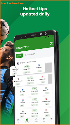 Soccer Betting Tips - Scouter screenshot