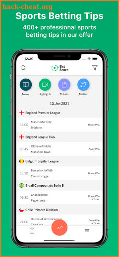 Soccer (football) Betting Tips, Odds and Scores screenshot