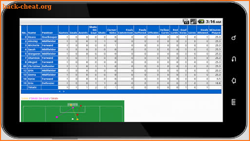 Soccer Scorebook with Timer screenshot
