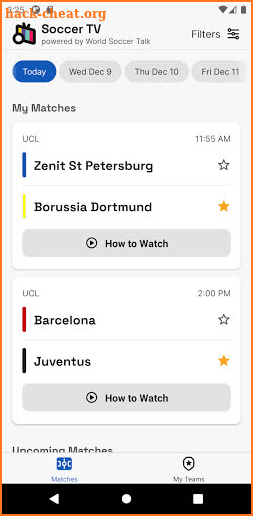 Soccer TV - Schedules screenshot