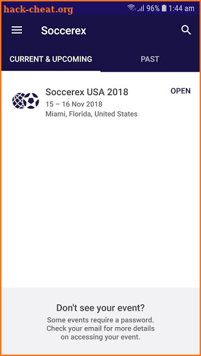 Soccerex Events screenshot