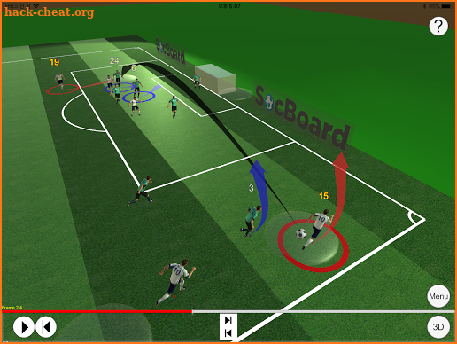Soccer(Football) 3D Tactics Board screenshot