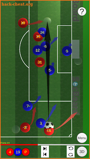 Soccer(Football) 3D Tactics Board screenshot