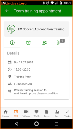 SoccerLAB Player screenshot