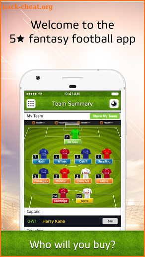 Soccerway Fantasy iTeam screenshot