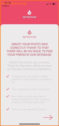 Social dating detective screenshot