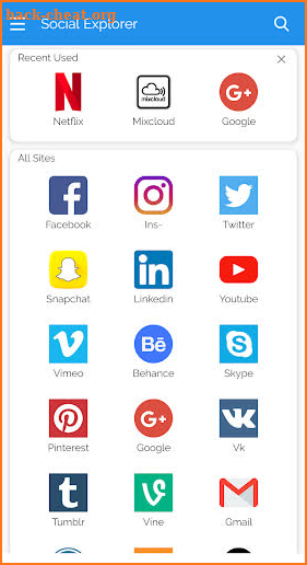 Social Media Explorer screenshot