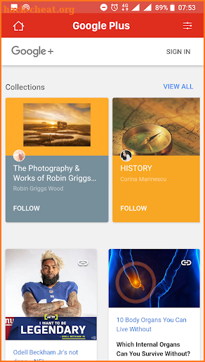 Social Media Hub - 10 Social Networks in One App screenshot