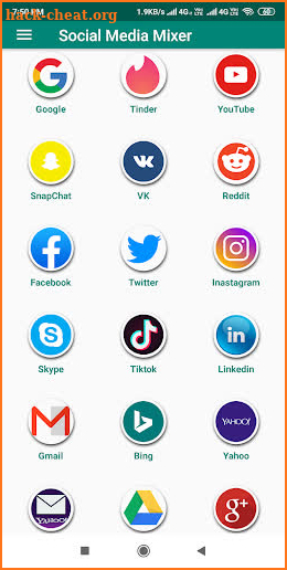 Social Media Mixer screenshot