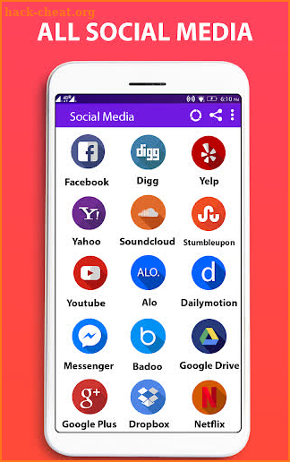 Social Media Networks & Social Networking App screenshot