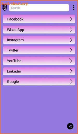 Social Media Search screenshot