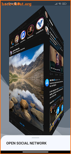 Social Networks All in One - 3D Media Cube screenshot