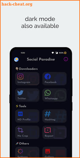 Social Paradise - All in one social media tool screenshot