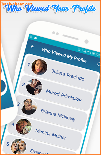 Social Profile Analyzer: Visitors Tracker screenshot